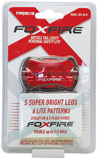 Foxfire® Personal Safety Light / Bicycle Tail Light